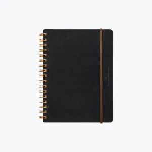 Midori - Notebook - Wire-O - B6 - Black
