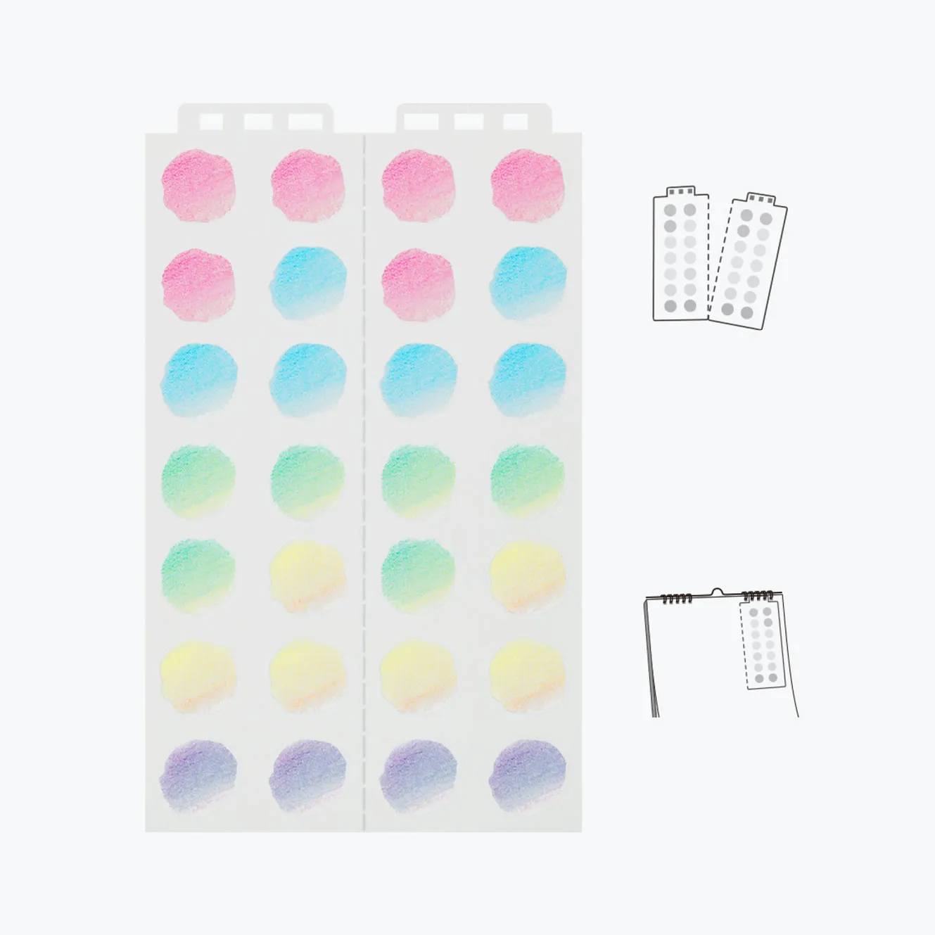 Midori - Planner Sticker - Calendar - Gradient <L>