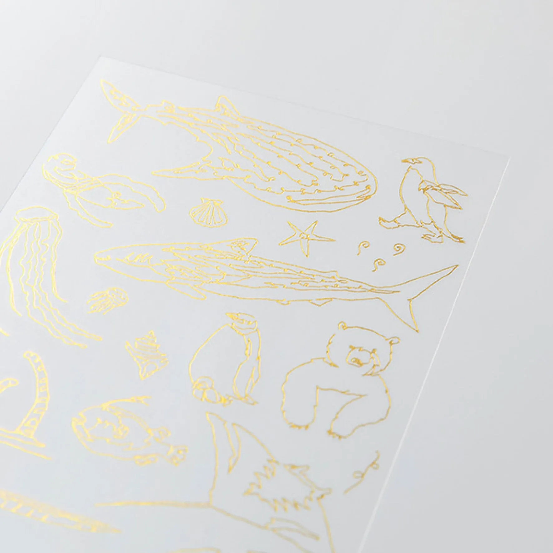 Midori - Planner Sticker - Foil Transfer - Sea Animals