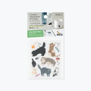 Midori - Planner Sticker - Glossy Transfer - Cat