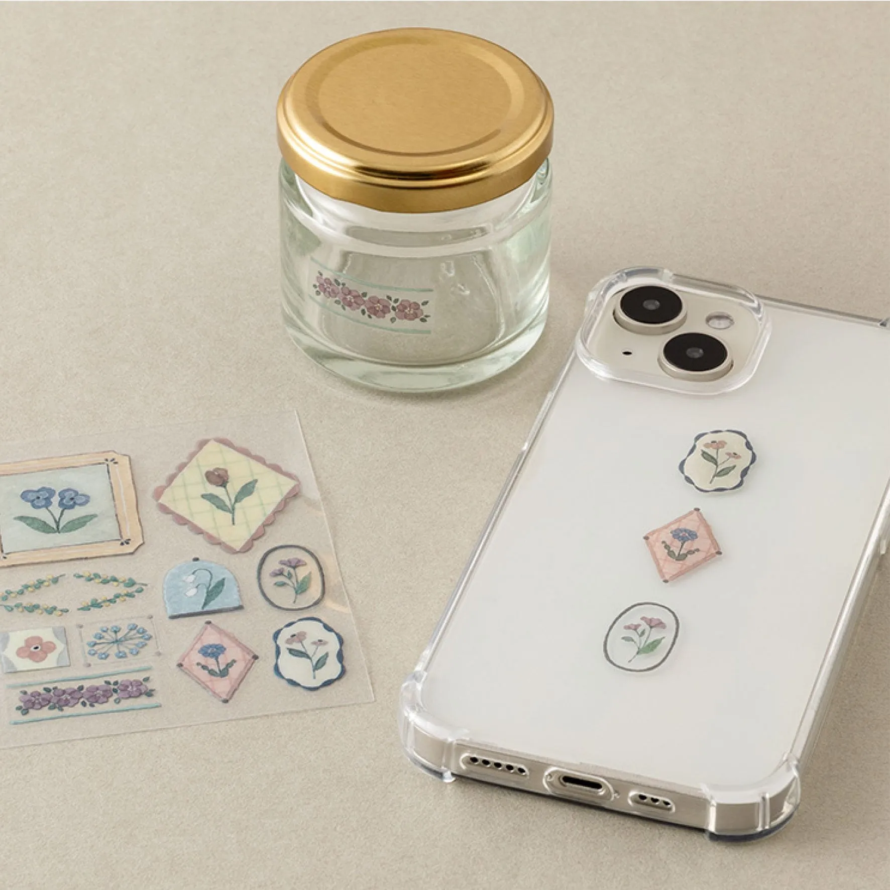 Midori - Planner Sticker - Glossy Transfer - Flower