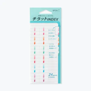 Midori - Planner Sticker - Index Labels - Numbers - Colour <Outgoing>