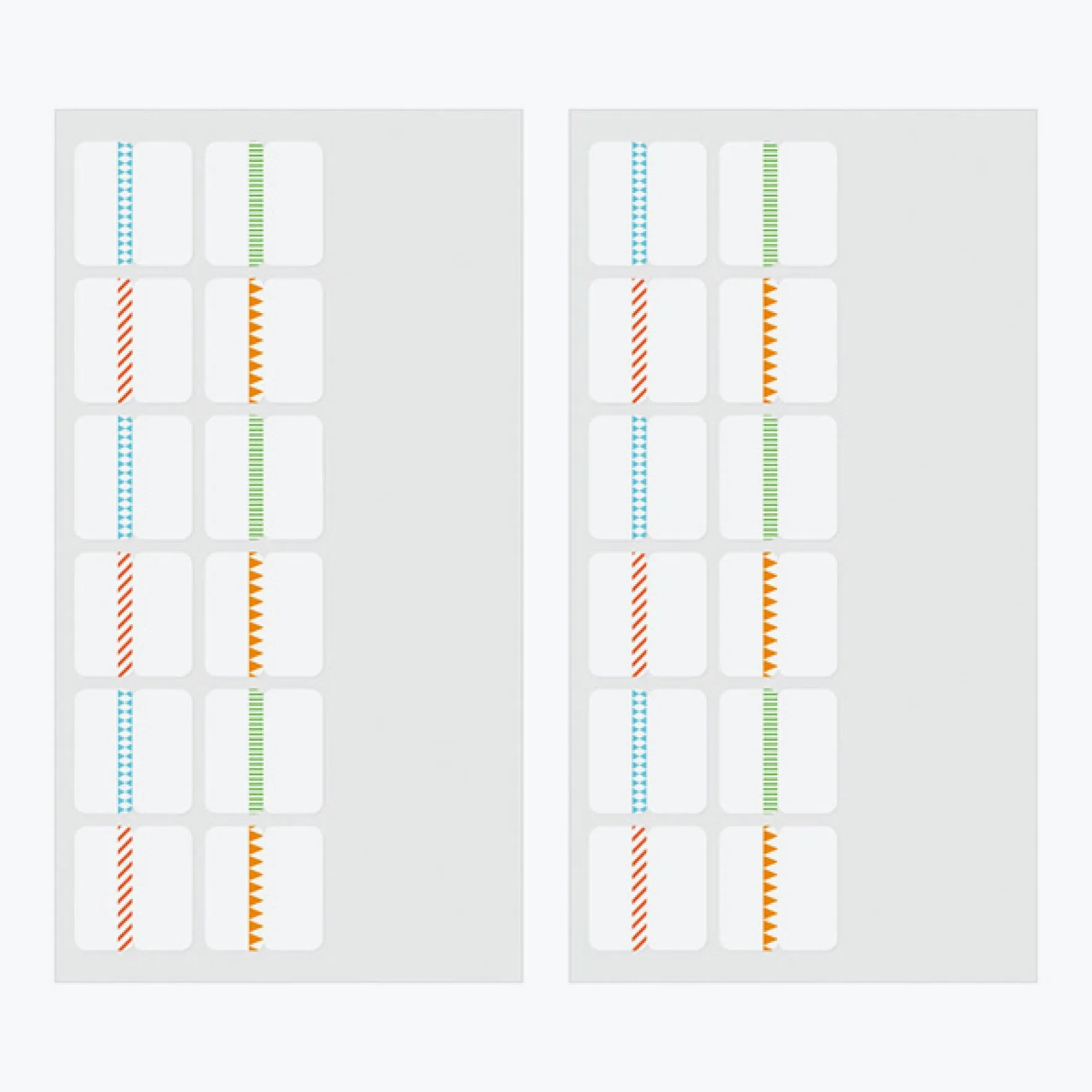Midori - Planner Sticker - Index Labels - Numbers - Colour <Outgoing>
