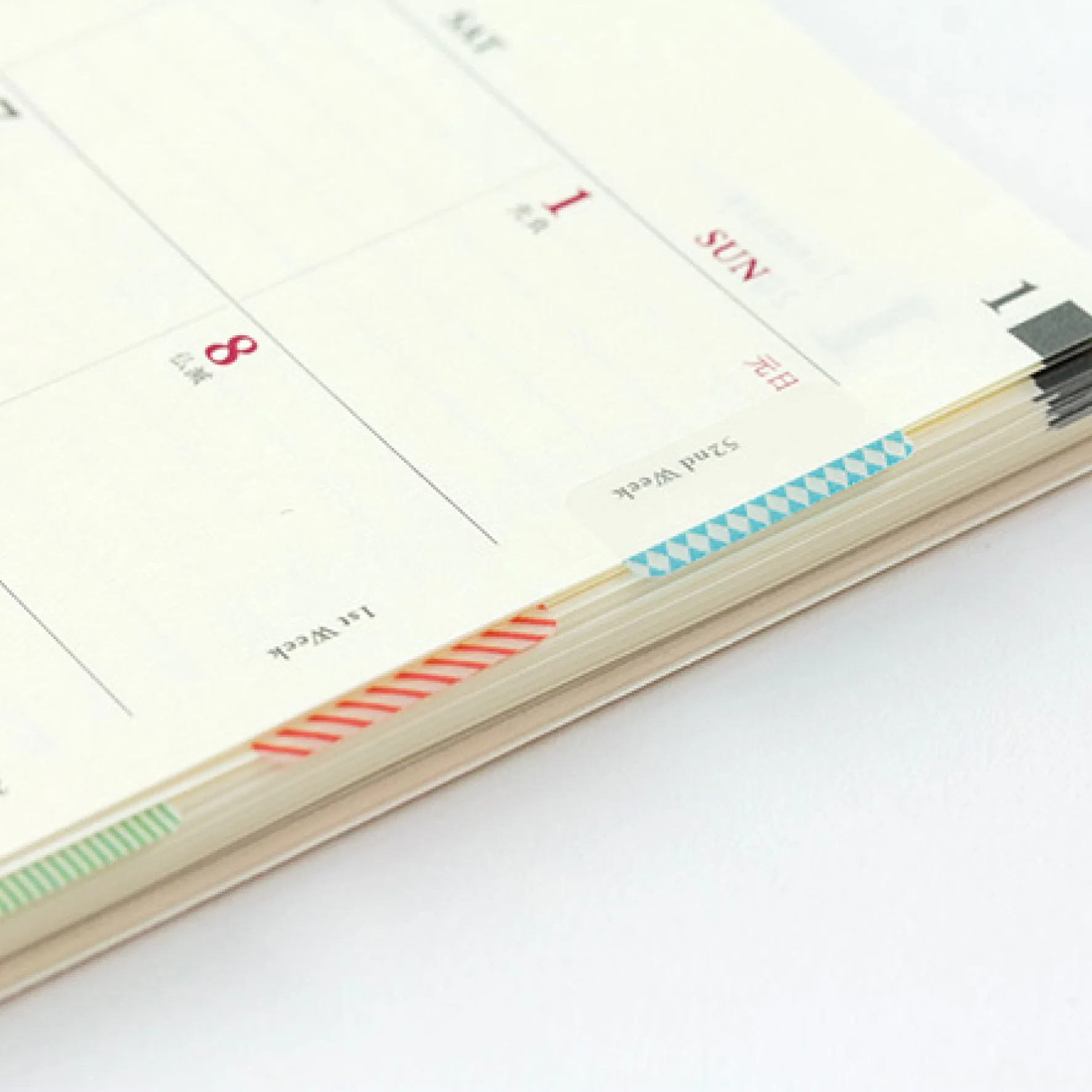 Midori - Planner Sticker - Index Labels - Numbers - Colour <Outgoing>