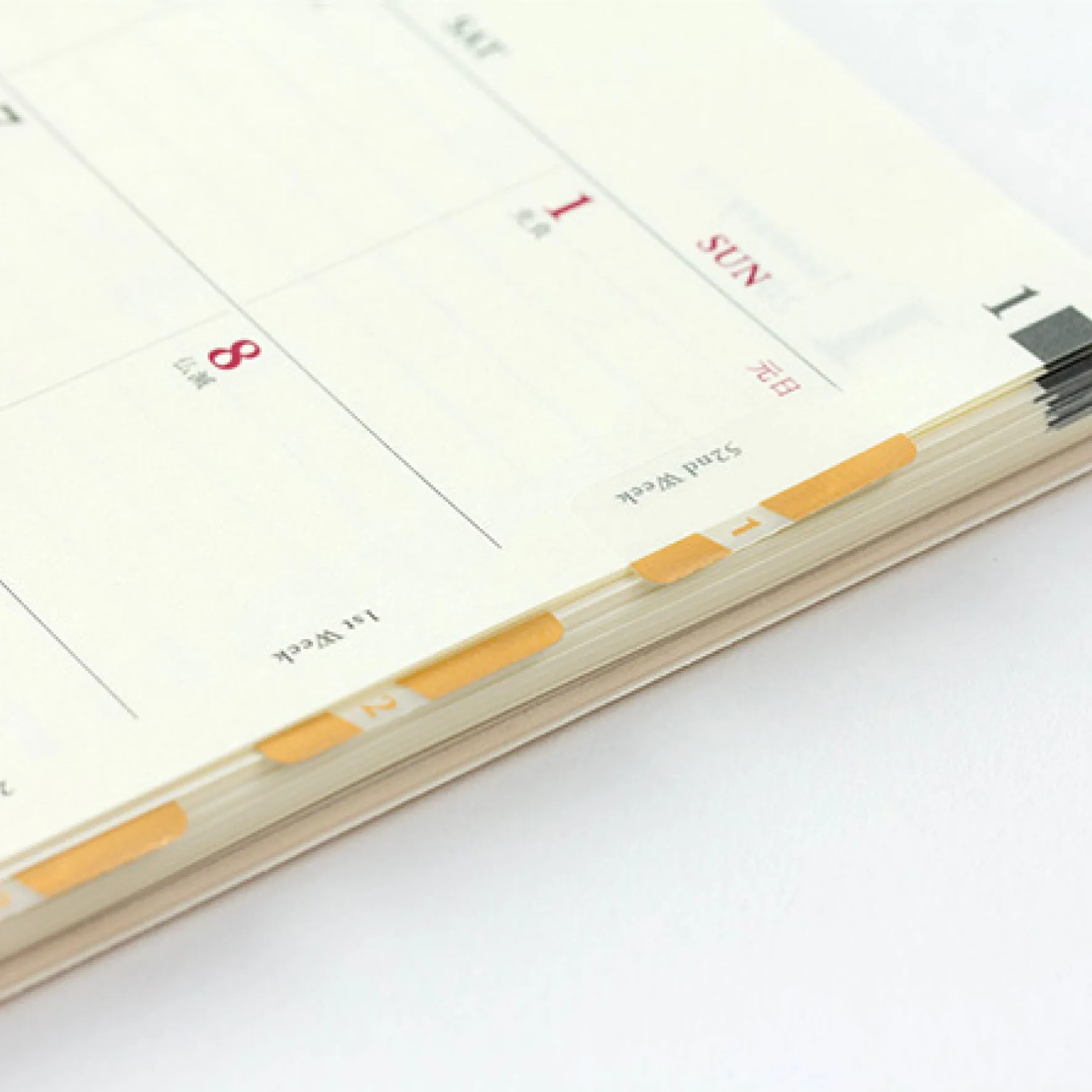 Midori - Planner Sticker - Index Labels - Numbers - Gold <Outgoing>