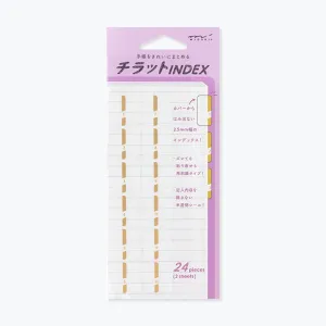 Midori - Planner Sticker - Index Labels - Numbers - Gold <Outgoing>