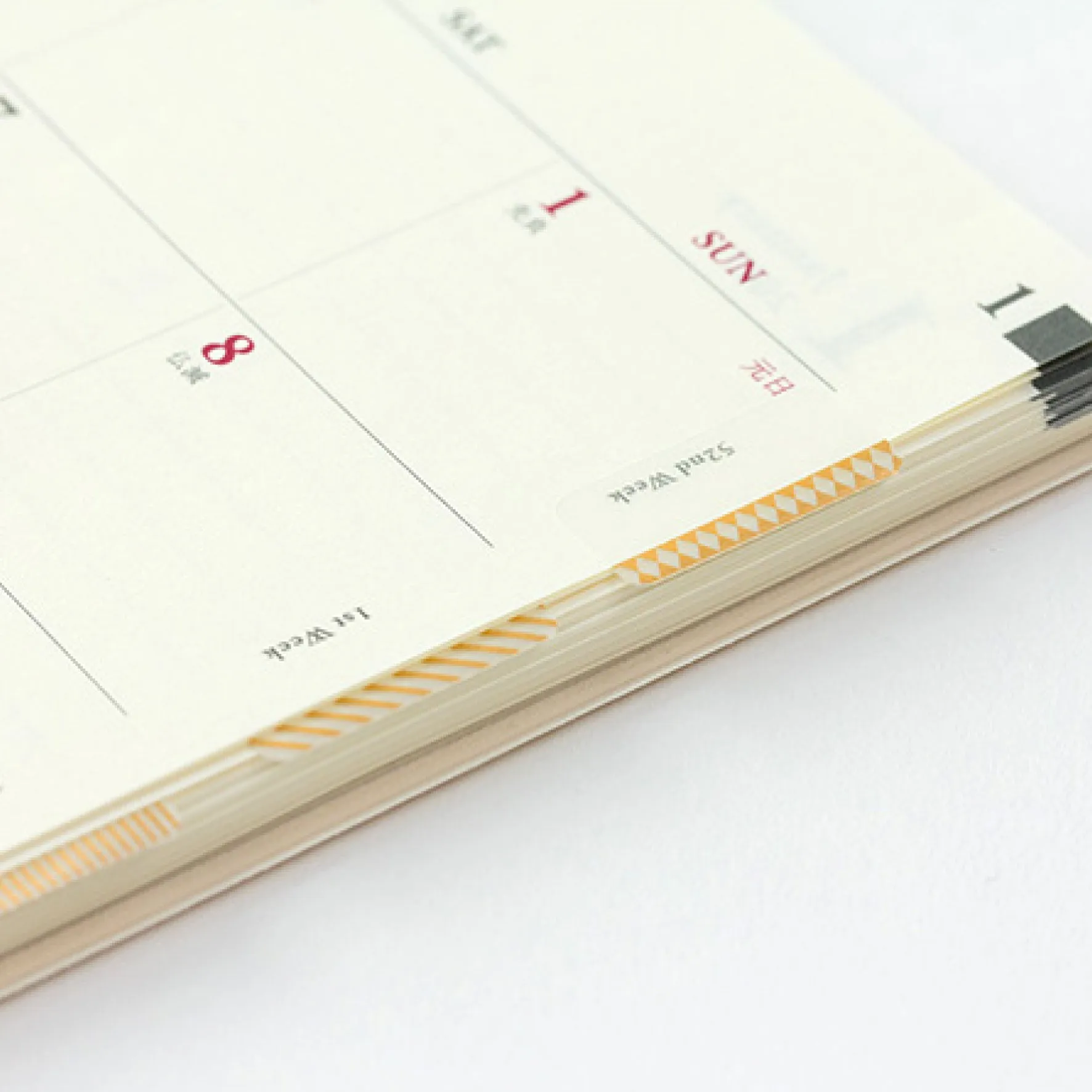 Midori - Planner Sticker - Index Labels - Pattern - Gold <Outgoing>