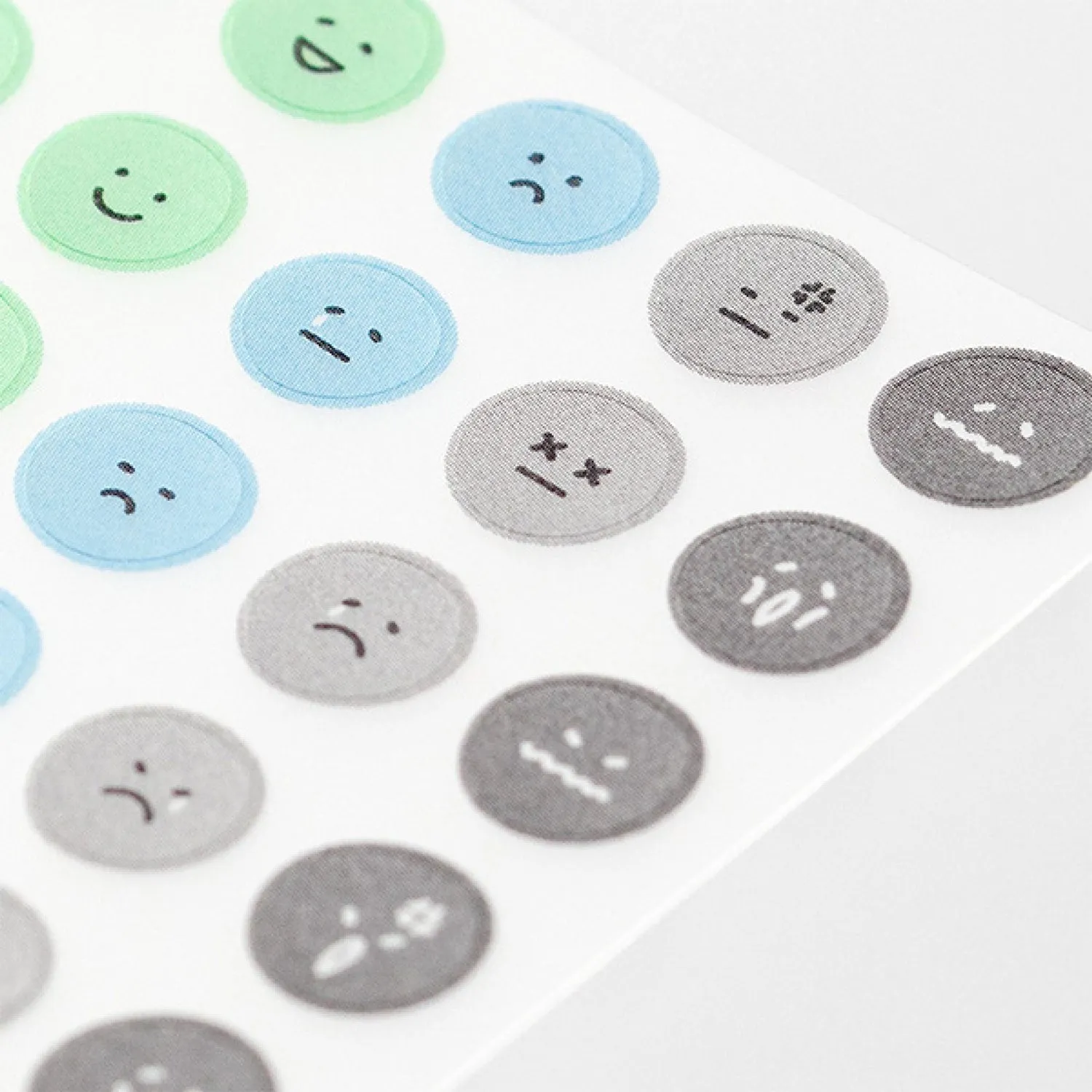 Midori - Planner Sticker - Seal Collection - Faces