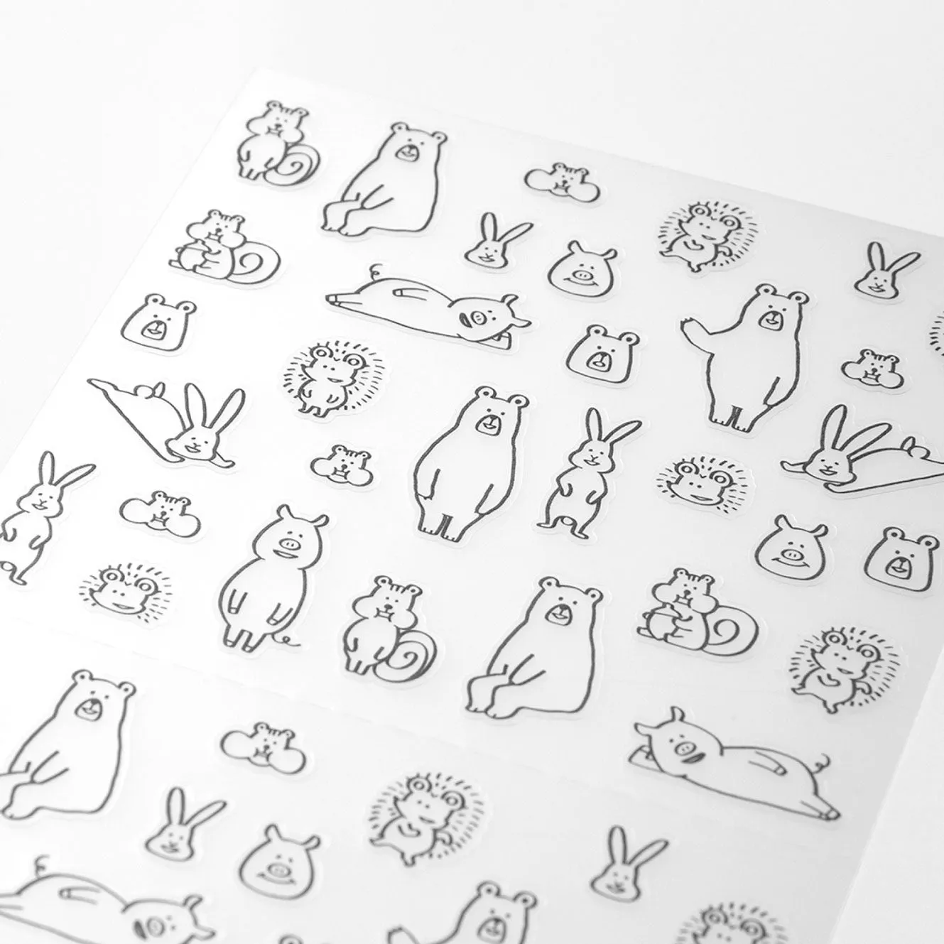 Midori - Planner Sticker - Seal Collection - Forrest Animals Sketch