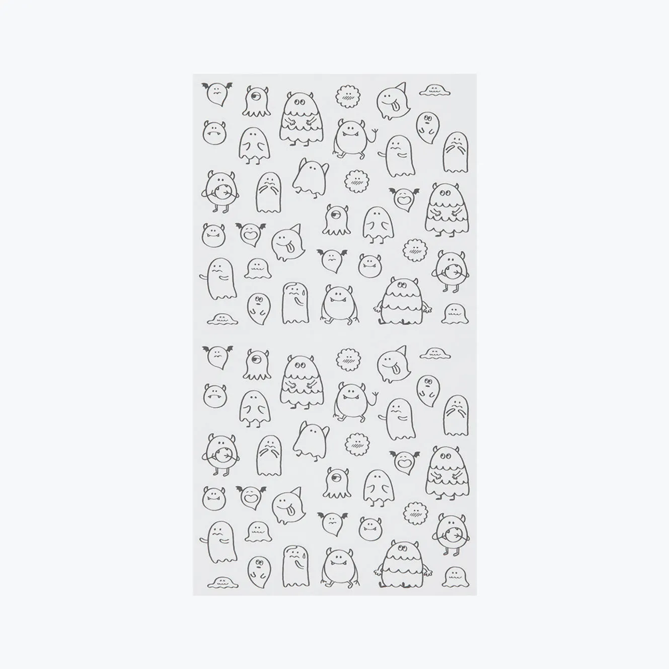 Midori - Planner Sticker - Seal Collection - Monsters Sketch