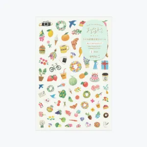 Midori - Planner Sticker - Yuru Log - Motifs (1 Sheet)