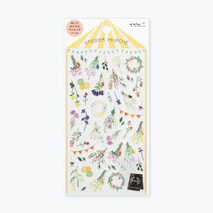 Midori - Sticker Seal - Sticker Marche - Dried Flowers <Outgoing>
