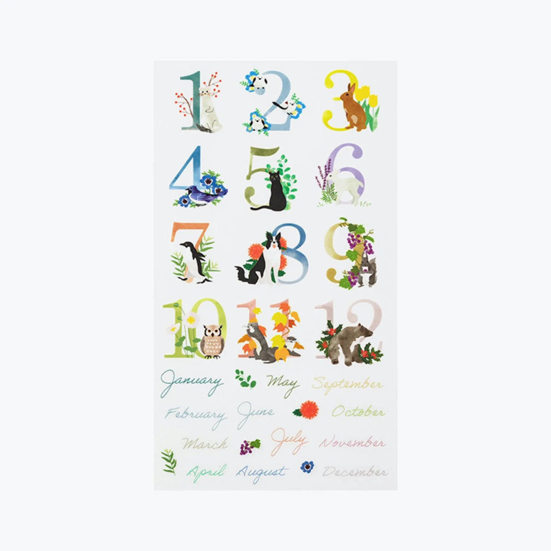 Midori - Sticker Seal - Transfer - Month