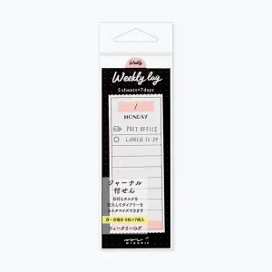Midori - Sticker Seal - Weekly Log - Colour <Outgoing>