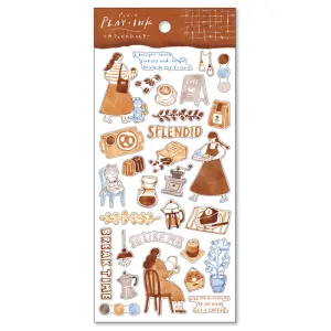 Mind Wave - Planner Sticker - A Moment At The Cafe