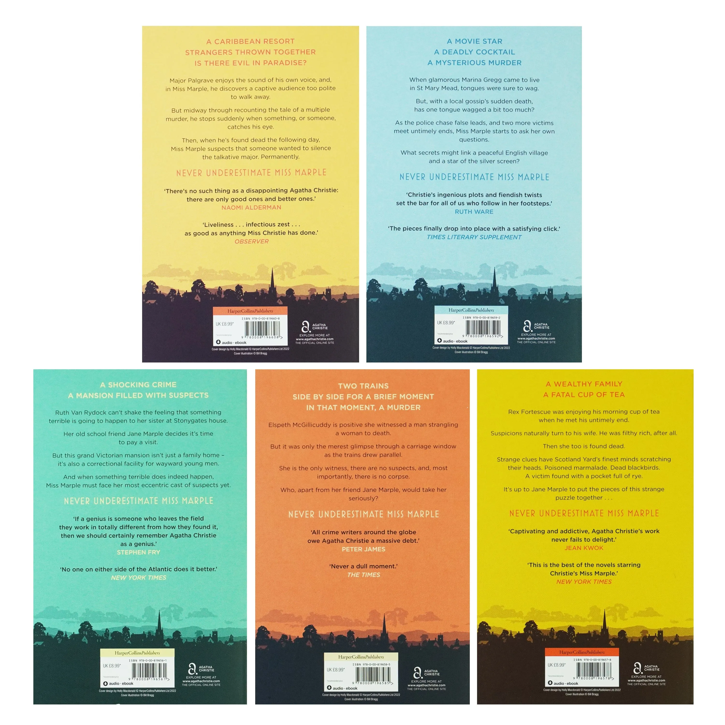 Miss Marple Collection 2 by Agatha Christie: 5 Books Box Set - Fiction - Paperback