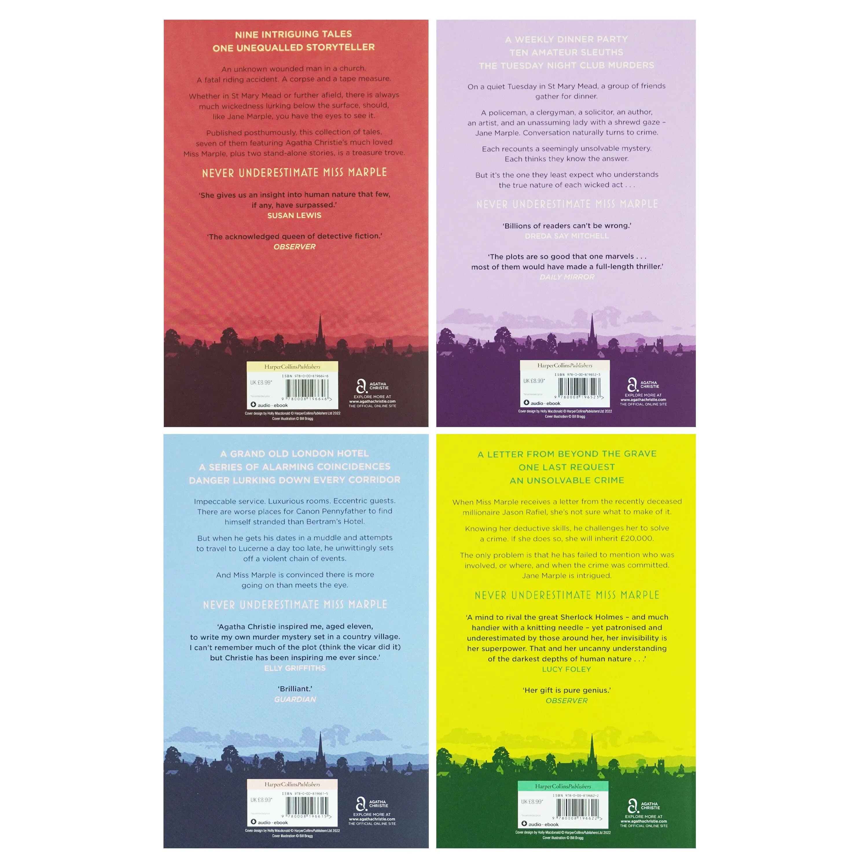 Miss Marple Collection 3 by Agatha Christie: 4 Books Box Set - Fiction - Paperback