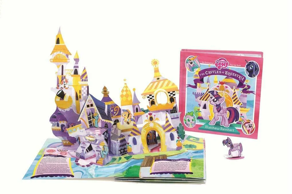 My Little Pony The Castles of Equestria An Enchanted Pop-Up Book by Matthew Reinhart - Ages 6-8 - Hardcover