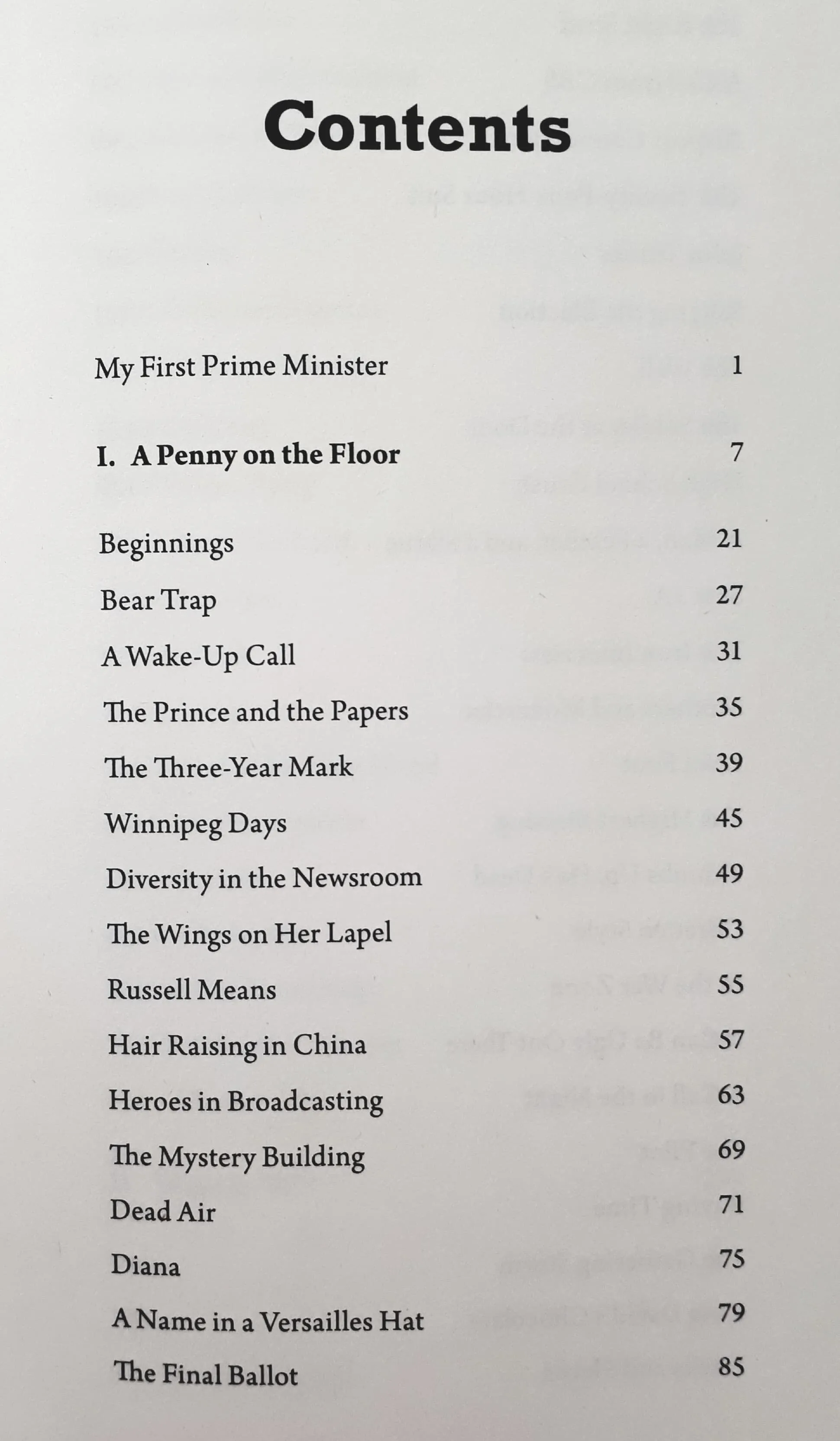 OFF THE RECORD - Peter Mansbridge