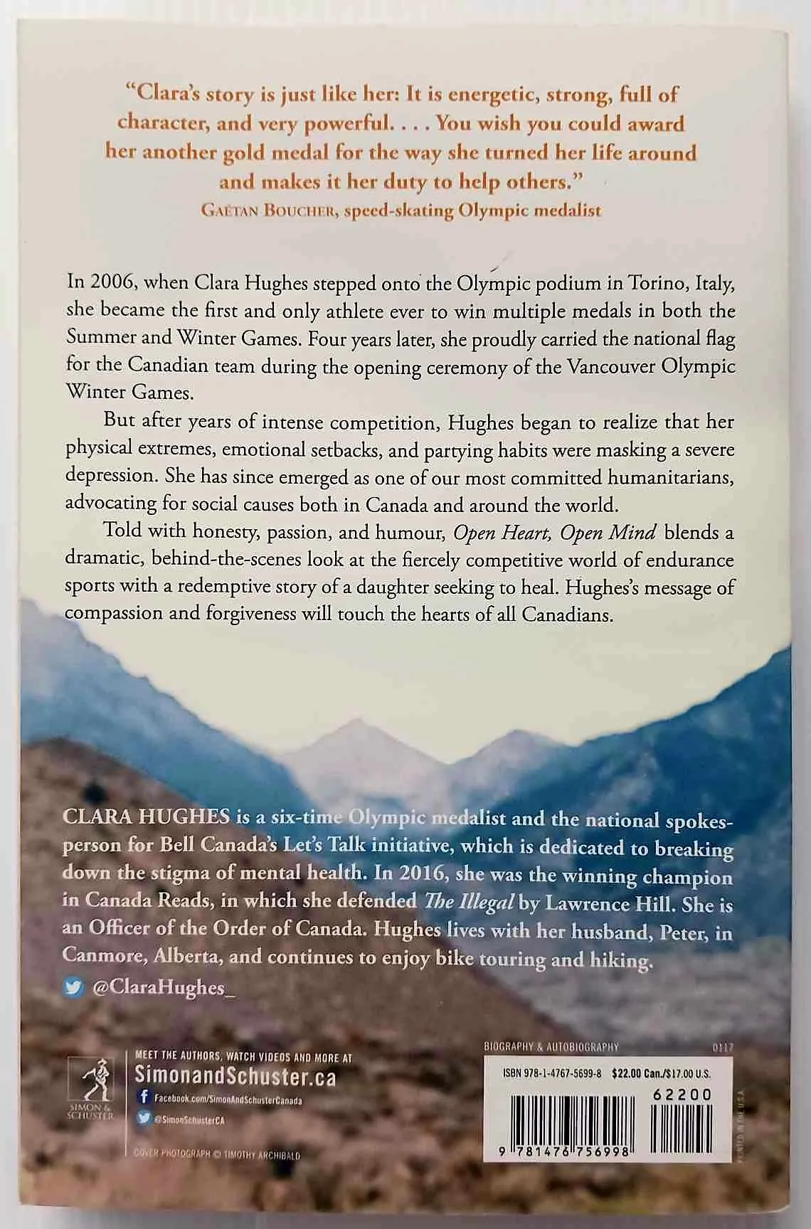 OPEN HEART, OPEN MIND - Clara Hughes
