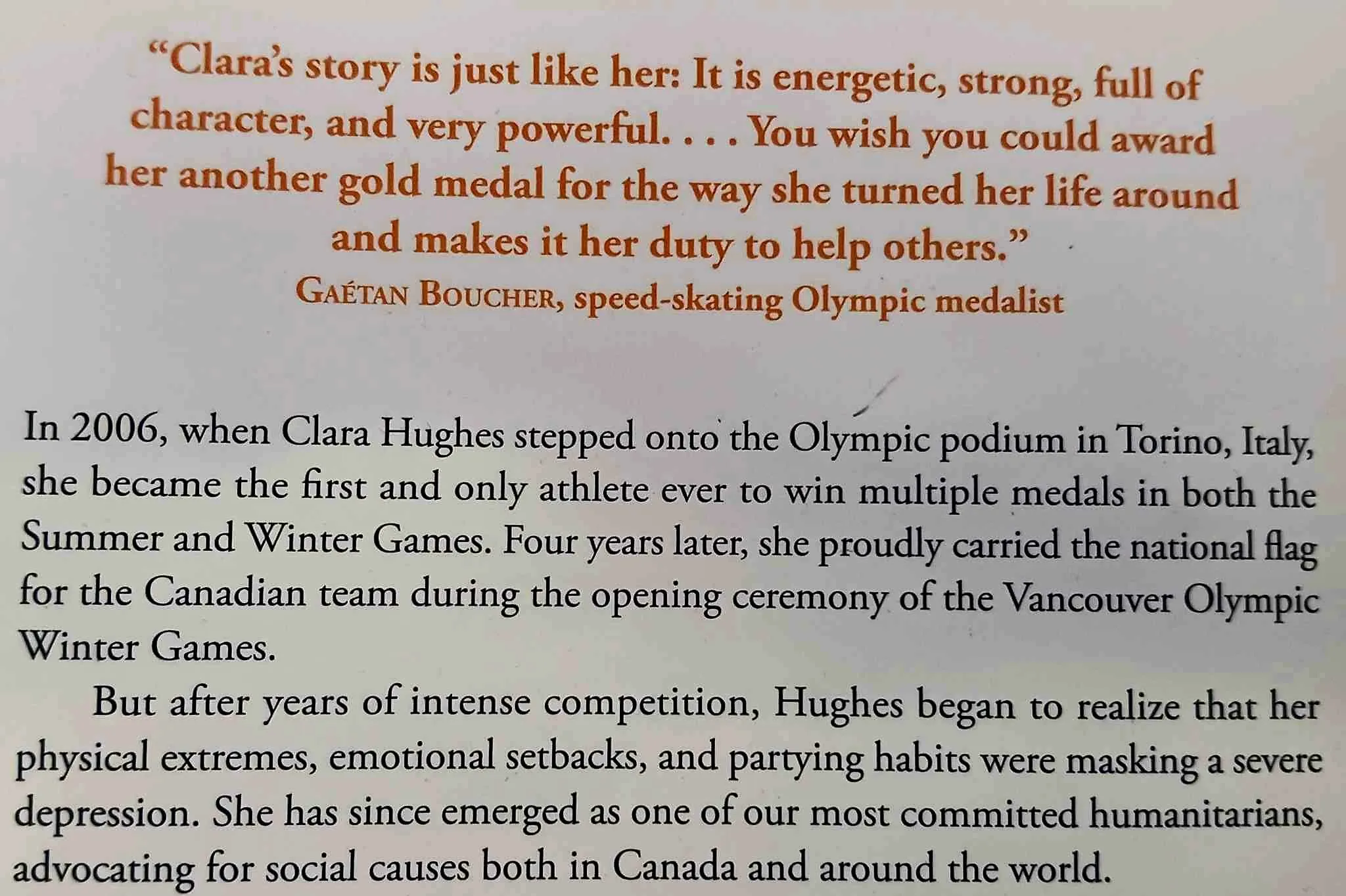 OPEN HEART, OPEN MIND - Clara Hughes