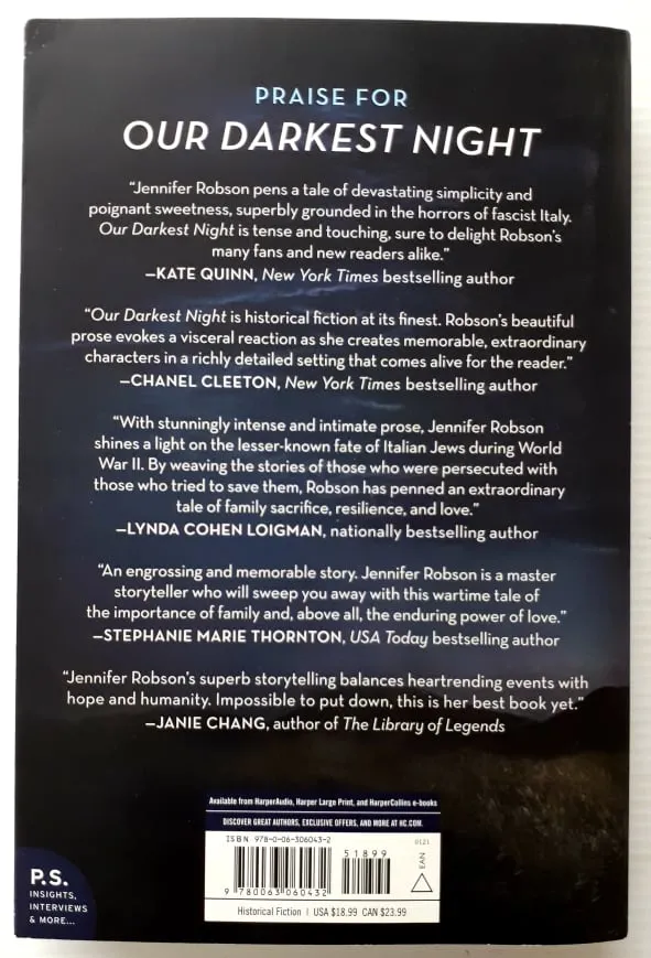OUR DARKEST NIGHT - Jennifer Robson