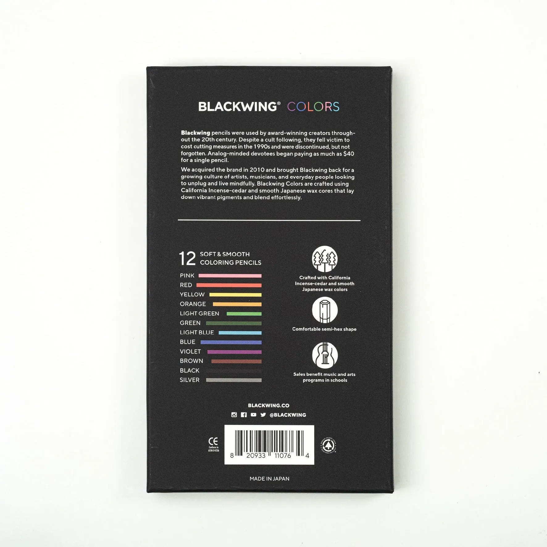 Palomino Blackwing - Coloured Pencils - Set of 12