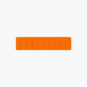 Palomino Blackwing - Replacement Erasers - 10 Pack - Orange