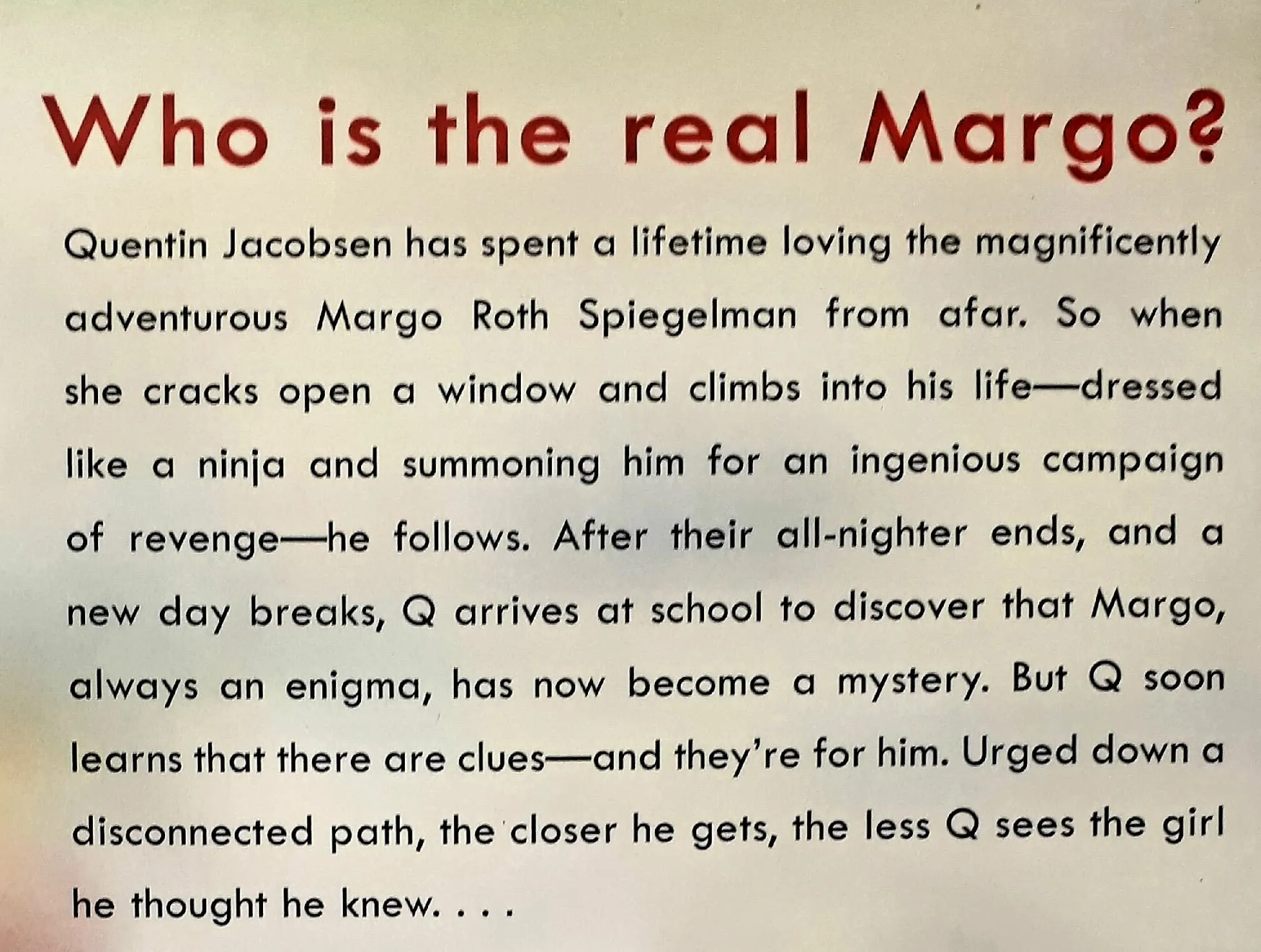 PAPER TOWNS - John Green