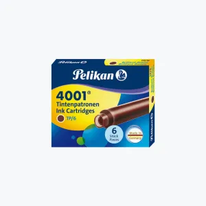 Pelikan - Fountain Pen Ink - Cartridges - 4001 - Brilliant Brown
