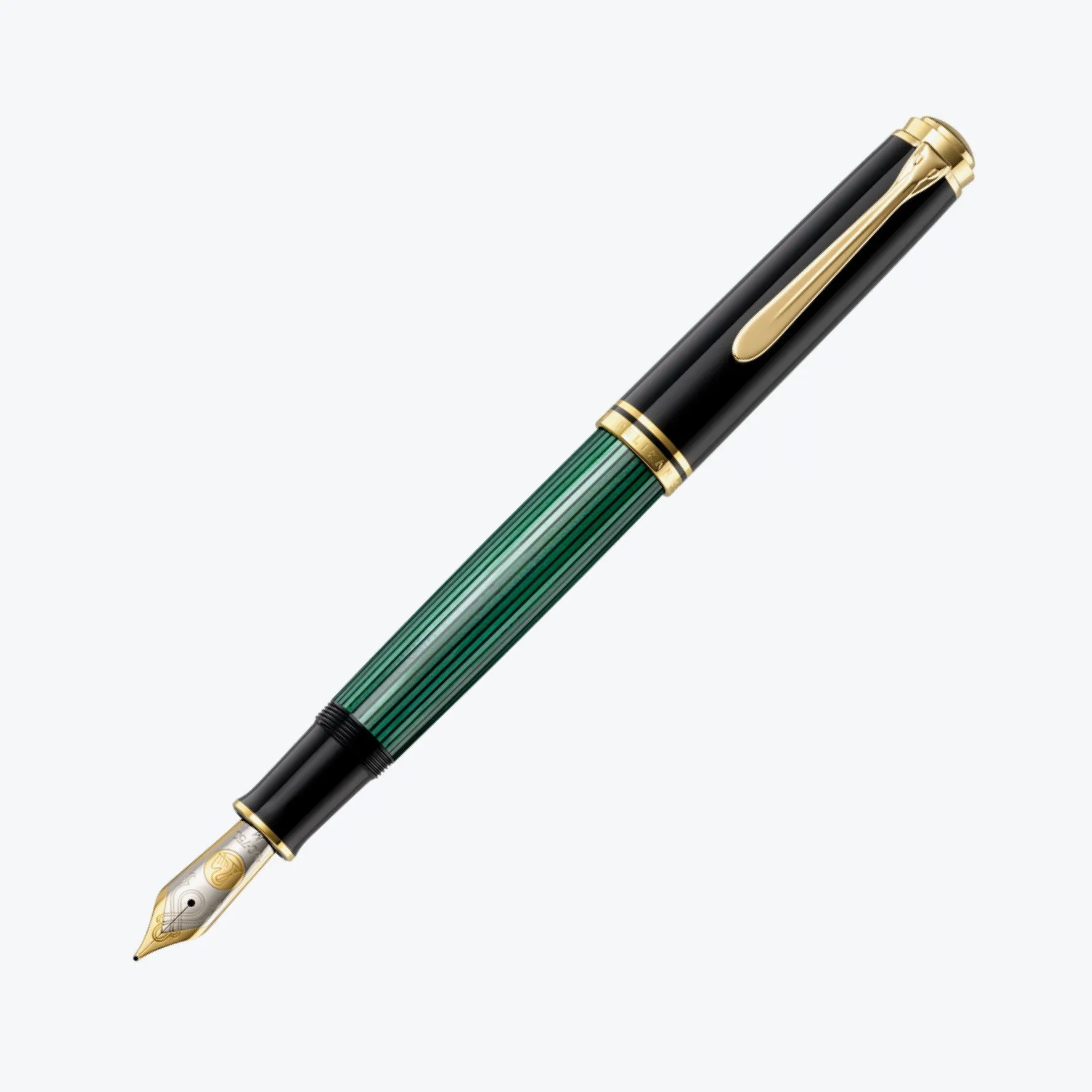 Pelikan - Souvern M1000 Fountain Pen - Black-Green