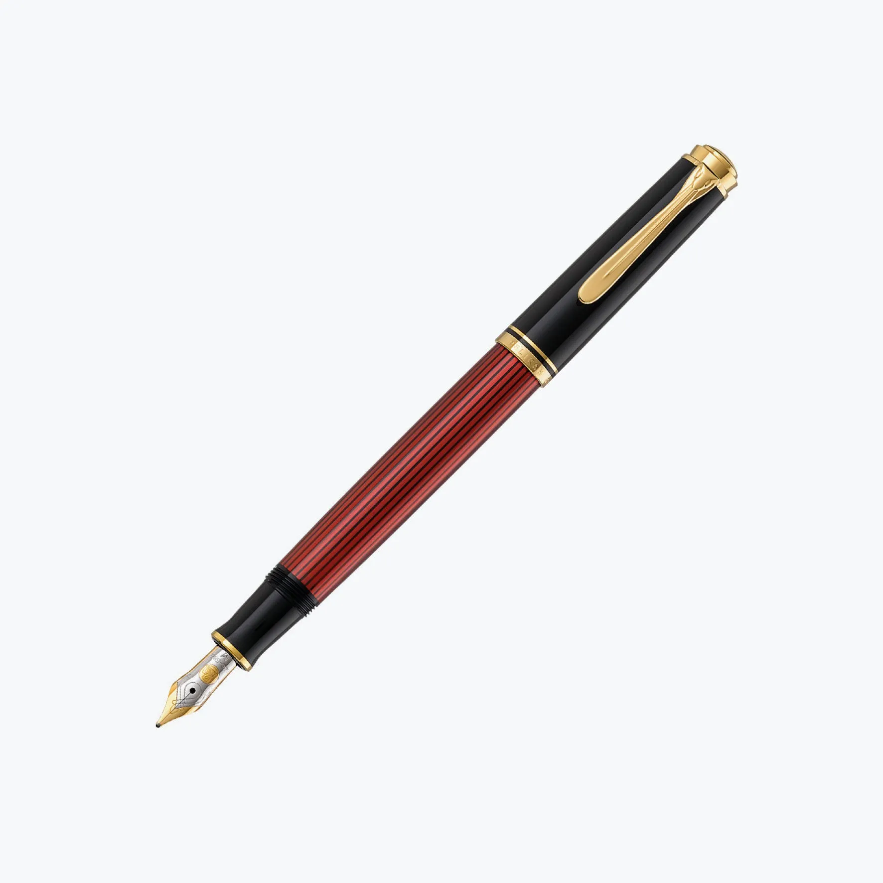 Pelikan - Souvern M400 Fountain Pen - Black-Red