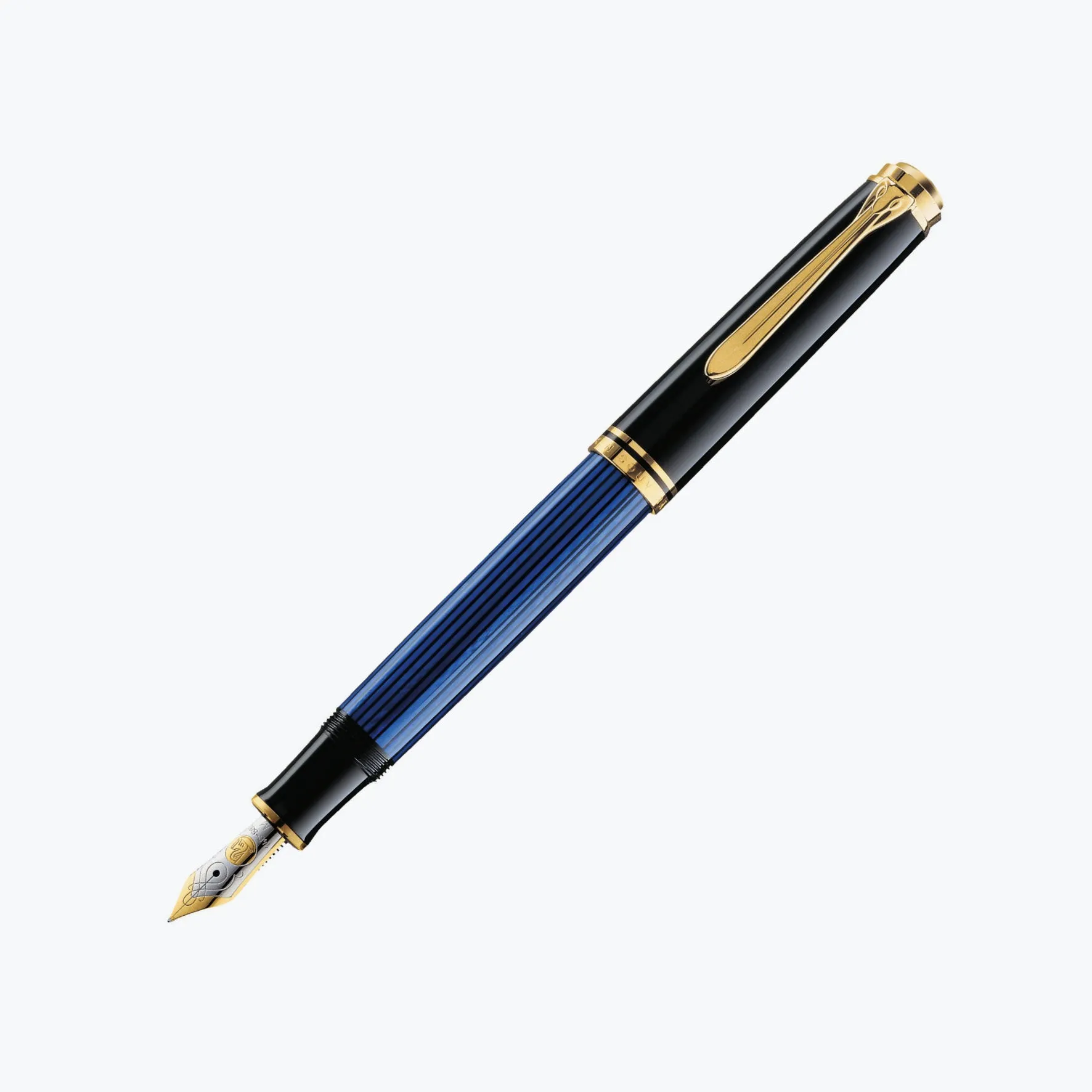 Pelikan - Souvern M600 Fountain Pen - Black-Blue