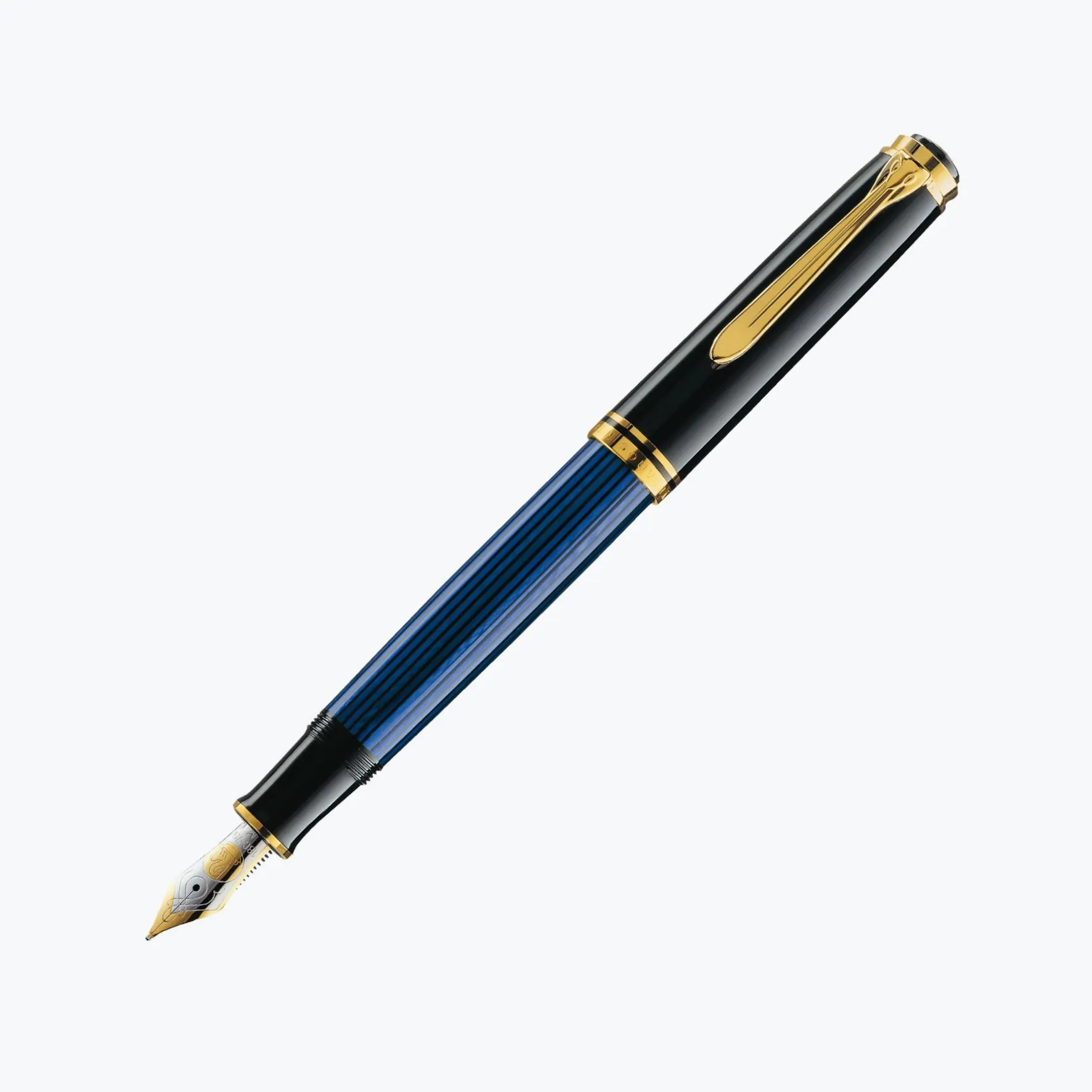 Pelikan - Souvern M800 Fountain Pen - Black-Blue