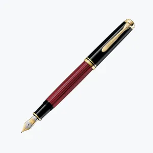 Pelikan - Souvern M800 Fountain Pen - Black-Red