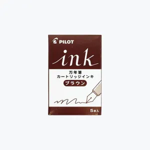 Pilot - Fountain Pen Cartridges - Regular - Brown