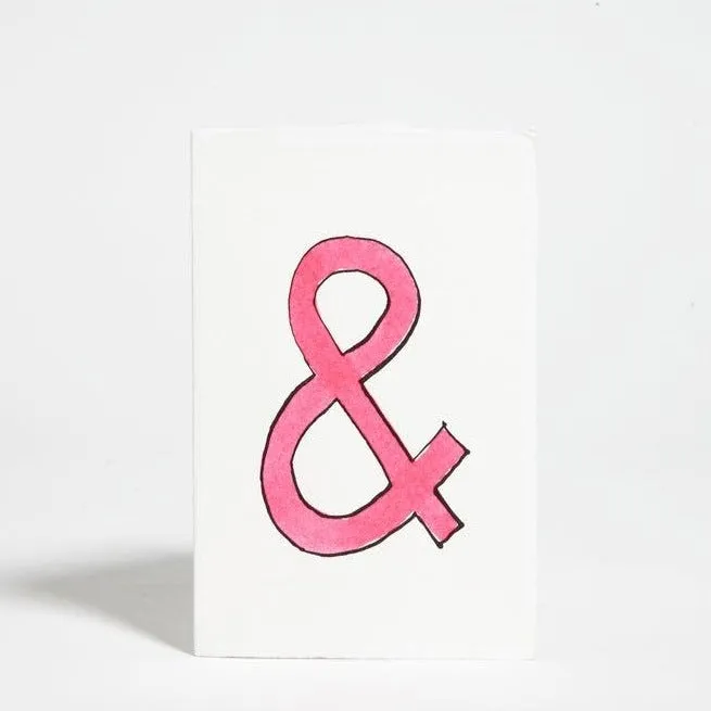 Pink Ampersand Card