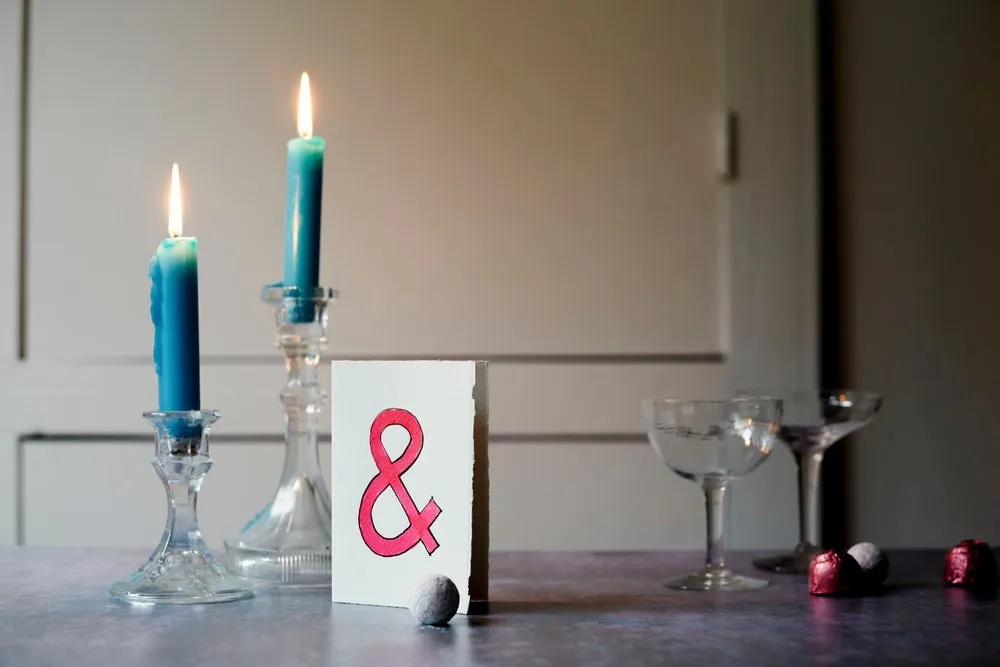 Pink Ampersand Card