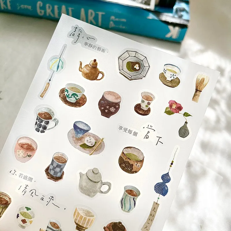 Pion - Planner Sticker - Tea House