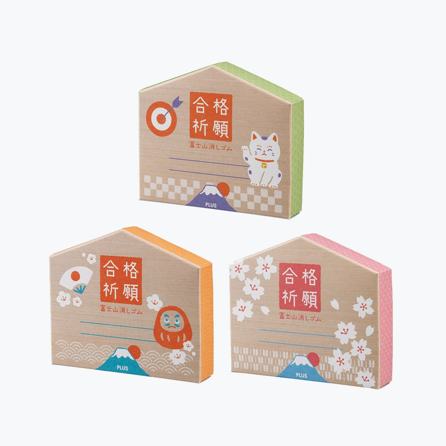 Plus - Eraser Set - Air-In - Mt. Fuji - Sakura