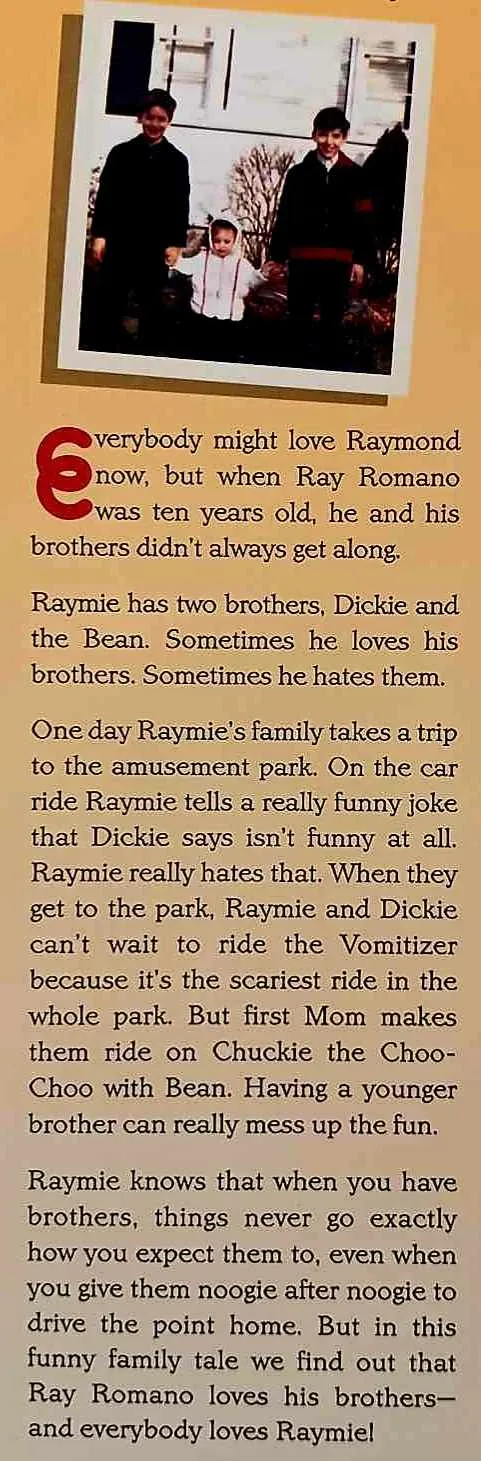 RAYMIE, DICKIE, AND THE BEAN - Ray Romano