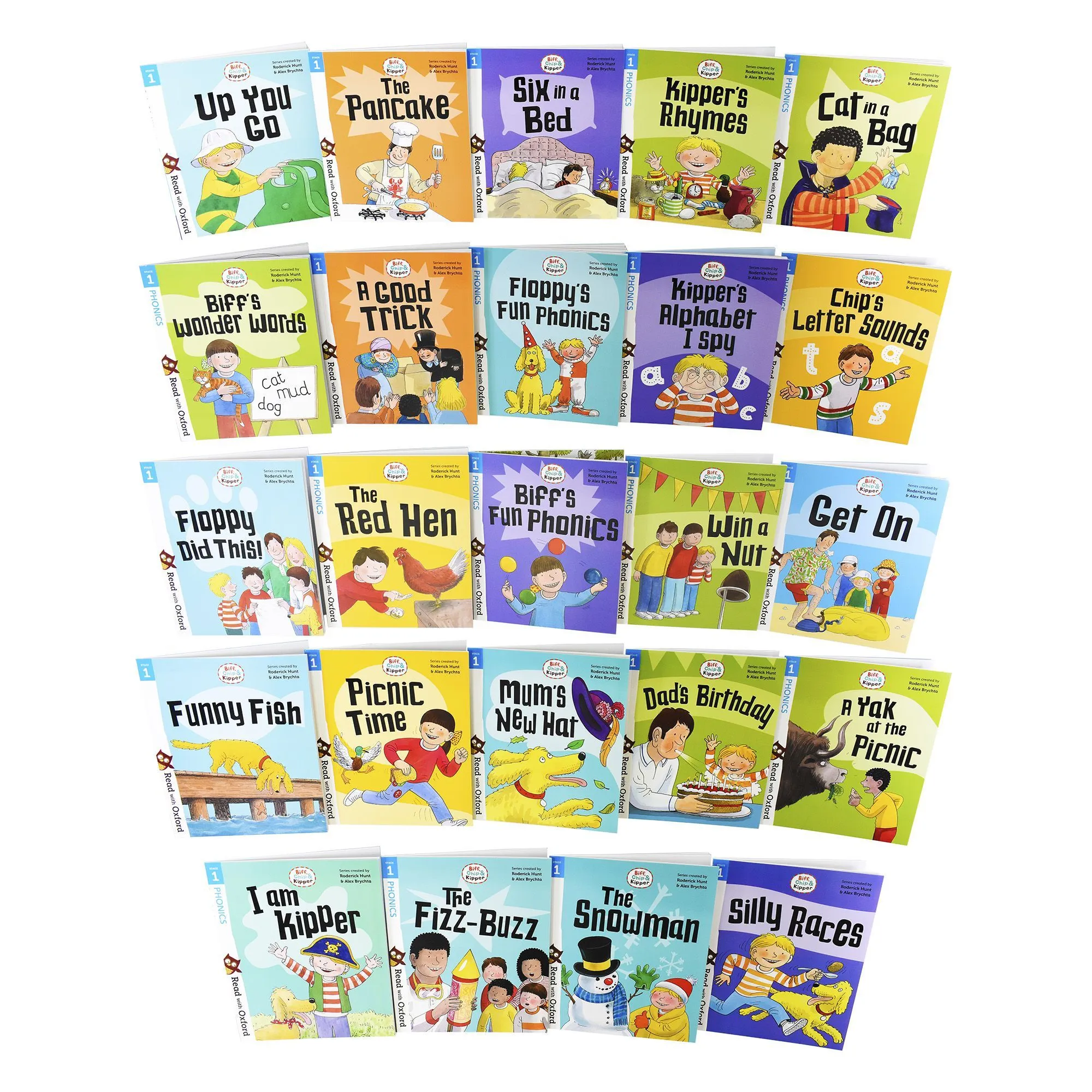 Read with Biff, Chip and Kipper Phonics and First Stories 24 Books Collection (Level 4-6) - Ages 5-7 - Paperback - Roderick Hunt and Alex Brychta
