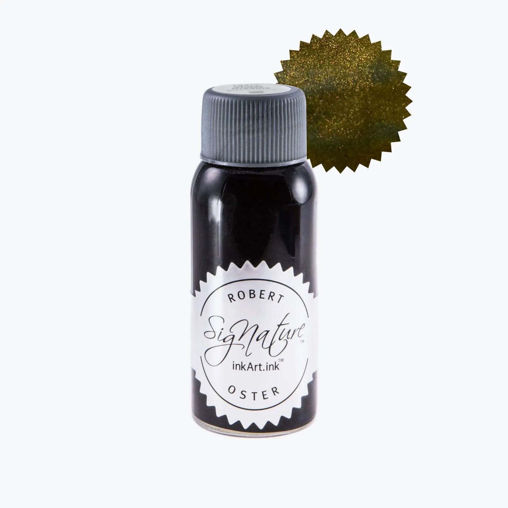 Robert Oster - Fountain Pen Ink - Shake 'N' Shimmy - Grn-Gilt