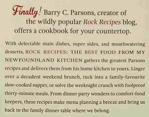 ROCK RECIPES - Barry C. Parsons