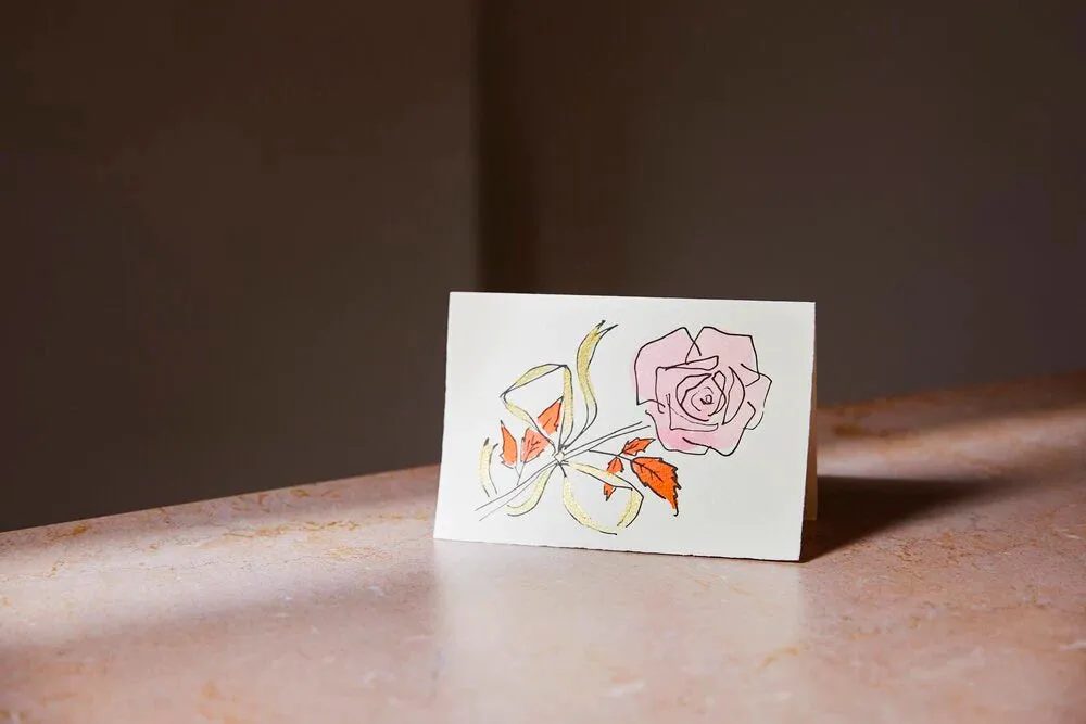 Rose & Ribbons Card