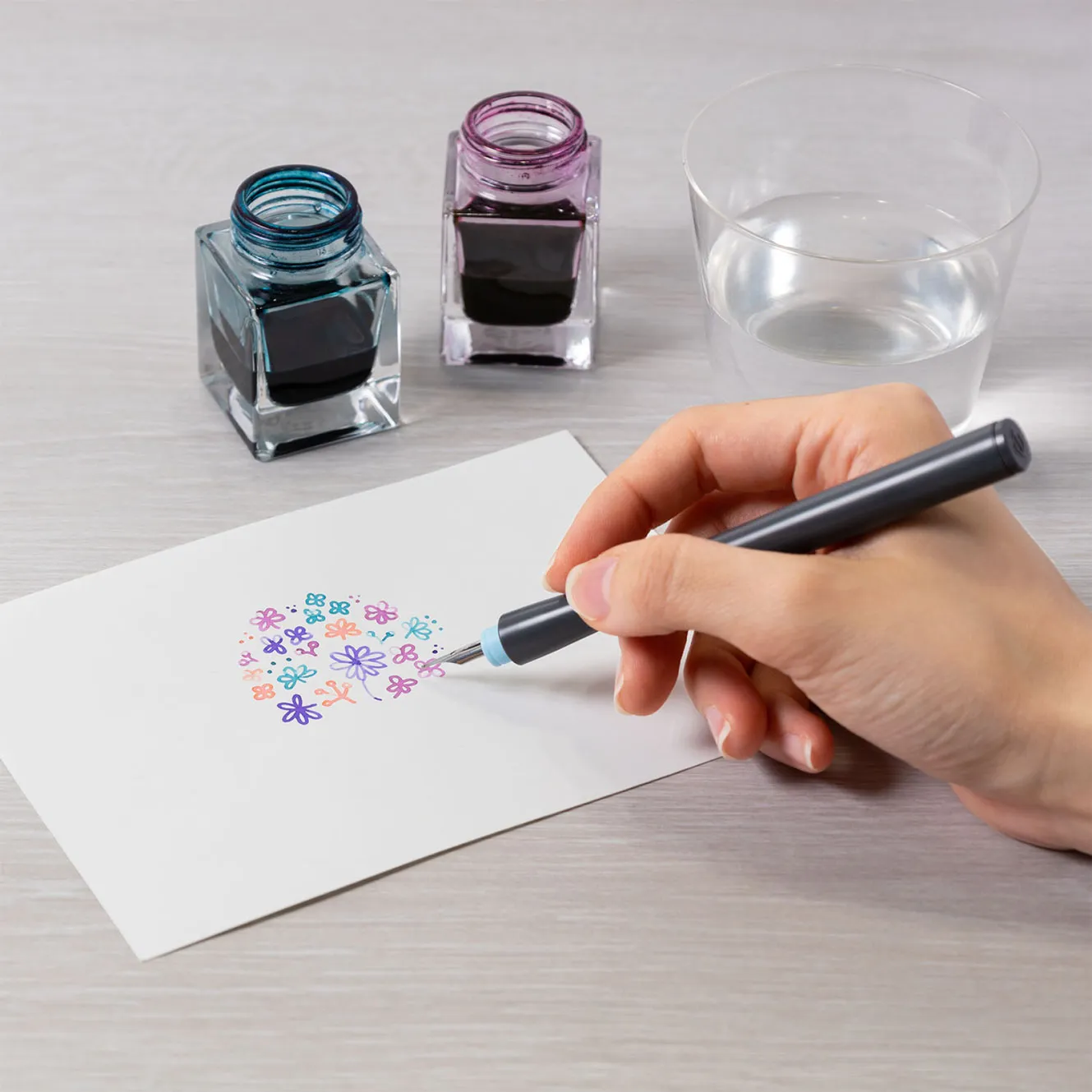 Sailor - Dip Pen - Hocoro - Grey - Medium Nib