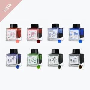 Sailor - Fountain Pen Ink - Manyo II 50ml - Complete Set of 8 <Outgoing>