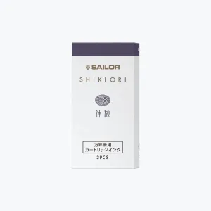 Sailor - Fountain Pen Ink - Shikiori Cartridges - Chu Shu