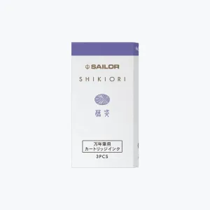 Sailor - Fountain Pen Ink - Shikiori Cartridges - Fuji Sugata