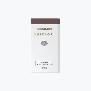 Sailor - Fountain Pen Ink - Shikiori Cartridges - Sansui - Kamo-shika